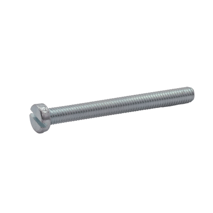 Slotted cheese head screw DIN 84 iron 4.8 zinc plated