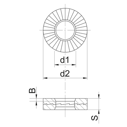 Rondelles autobl. NordLock couplées Type SC - Acier