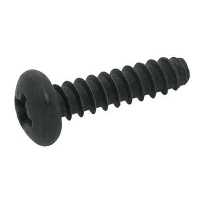 DIN 7981 F-H Cross recessed pan head tapping screw blunt end Black zinc plated