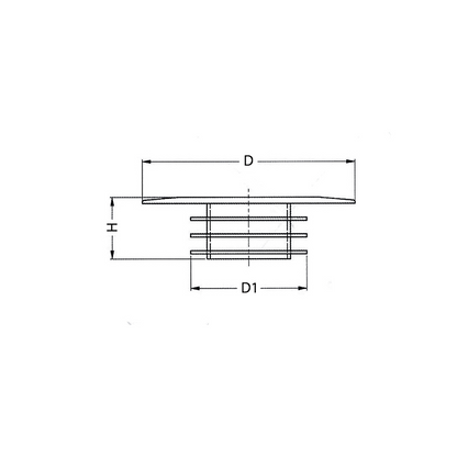 Coperchio per flange ridotto