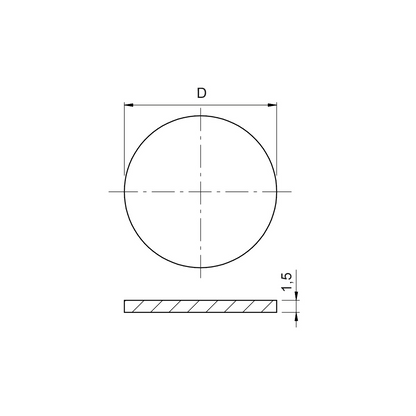 Disco adesivo per flange