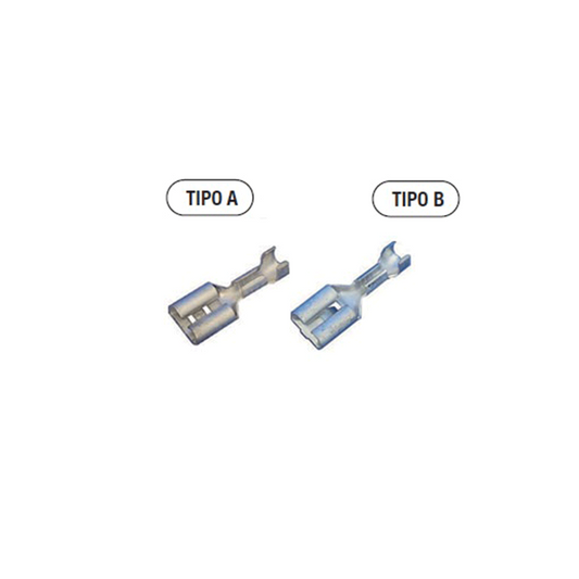 Cosse plate à clip femelle non-isolée