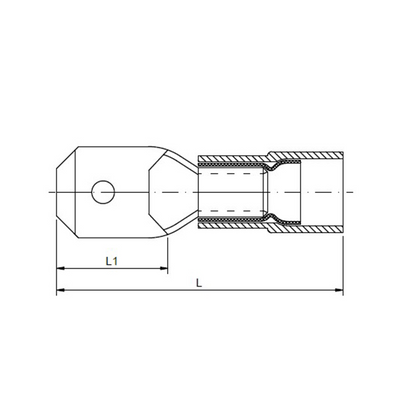 Female Spade Connector preinsulated