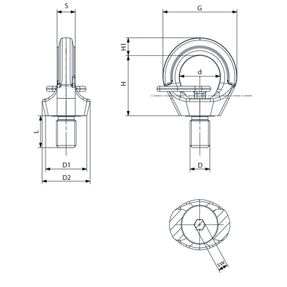 Golfare girevole grado 100