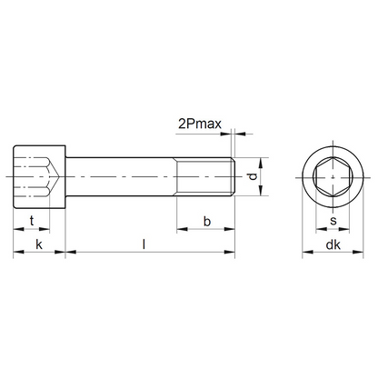 Vite testa cilindrica con esagono incassato testa bassa, acciaio 08.8 / 8.8 Zinco lamellare Geomet® 321 A