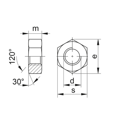 Dado esagonale medio DIN 934 acciaio 8 Zinco lamellare Geomet® 321 A