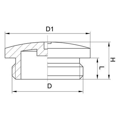 Tappo filettato passo metrico IP54