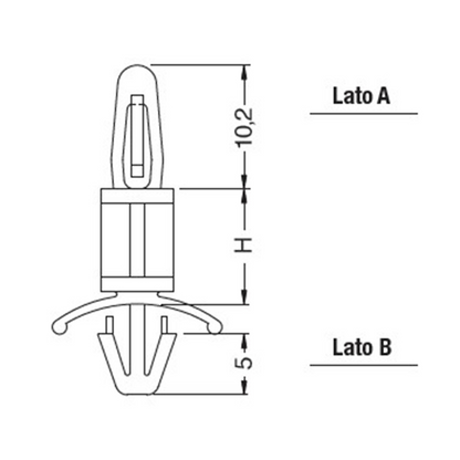 Distanziatore a doppio innesto rapido