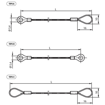 Retaining cable