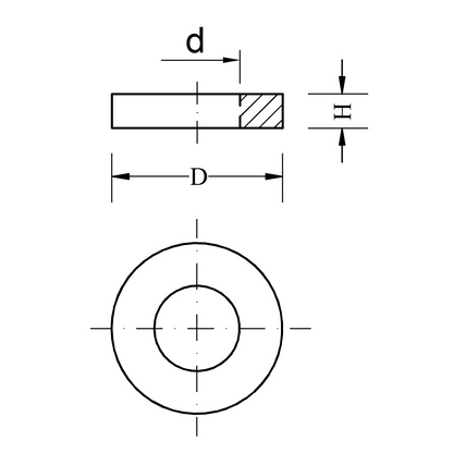 Magnete anello foro cilindrico neodimio