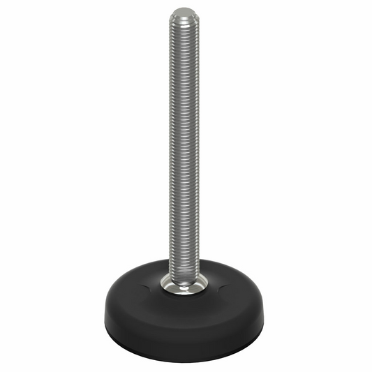 Piedino snodato inox base inox con antiscivolo