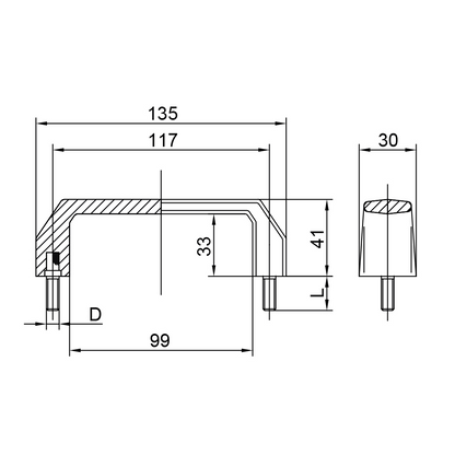 Maniglia a ponte V-MNG1