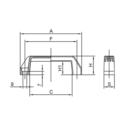 Maniglia a ponte FLP-MNG2